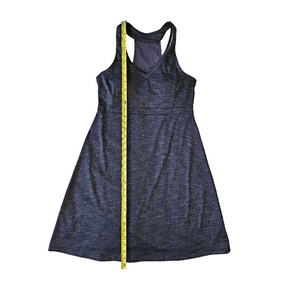 MONDETTA Dark Blue Racerback Built-In Bra Athleisure Mini Dress Size Medium - Picture 3 of 8